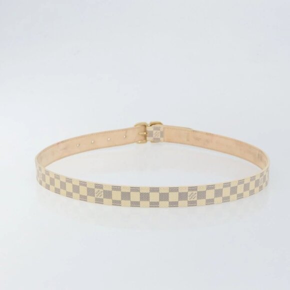 LOUIS VUITTON Damier Azur Ceinture Mini Belt 38.6"" M9782 LV Auth 147727 - Picture 2 of 12